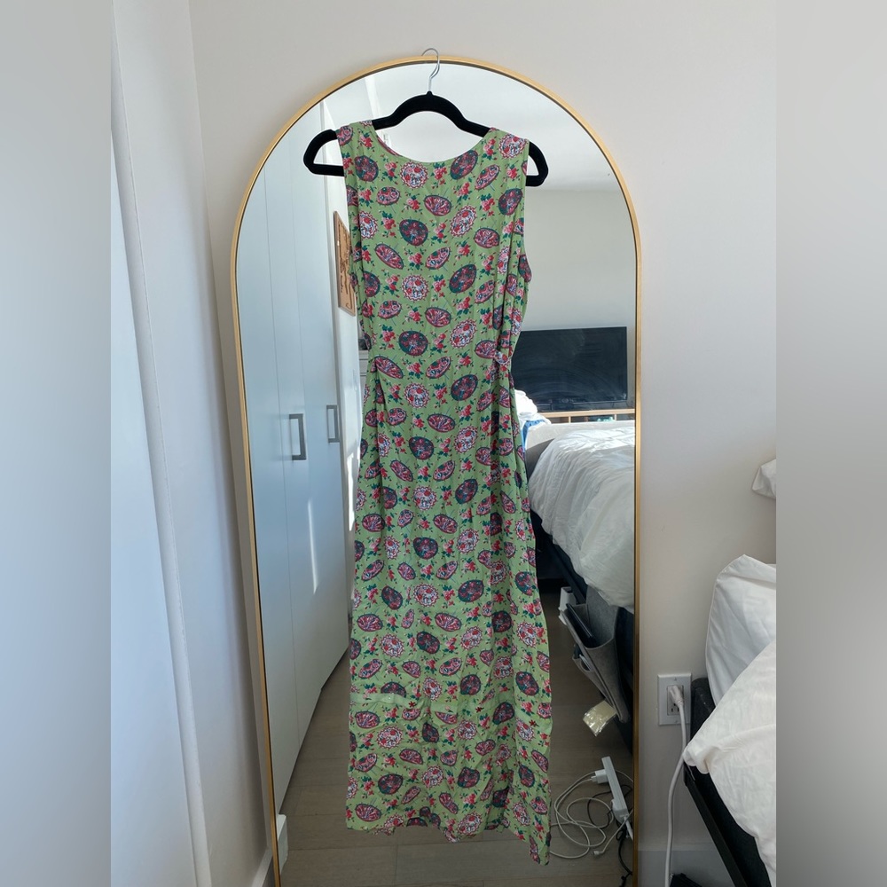 Vintage 90s April Cornell Umbrella Maxi Dress L